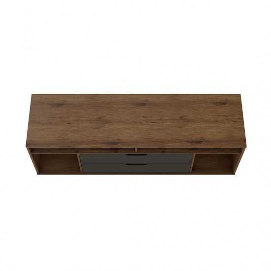 Rockefeller 62.99 TV Stand in Nature and Textured Grey