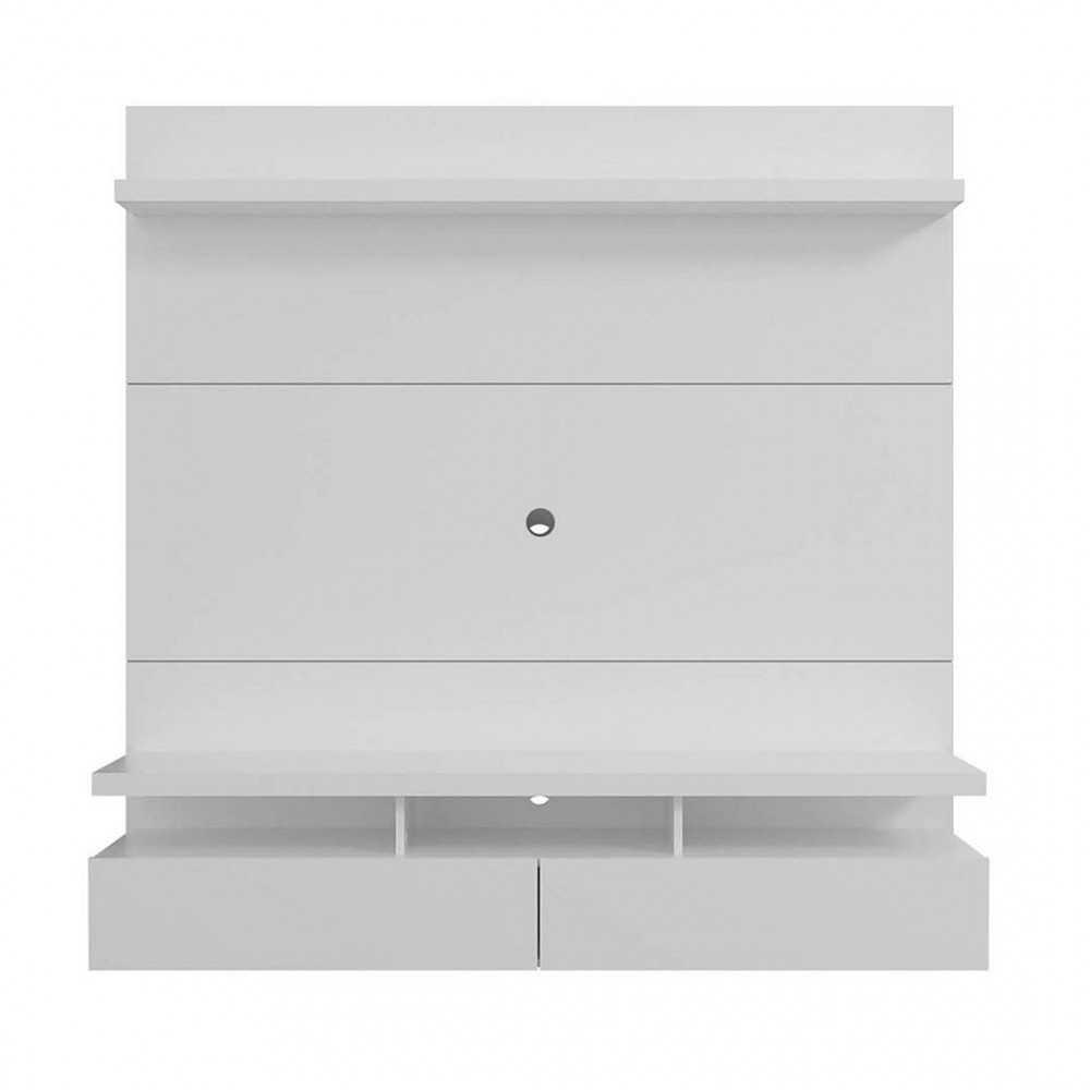 City 62.99 Floating Entertainment Center in White Gloss