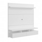 City 62.99 Floating Entertainment Center in White Gloss