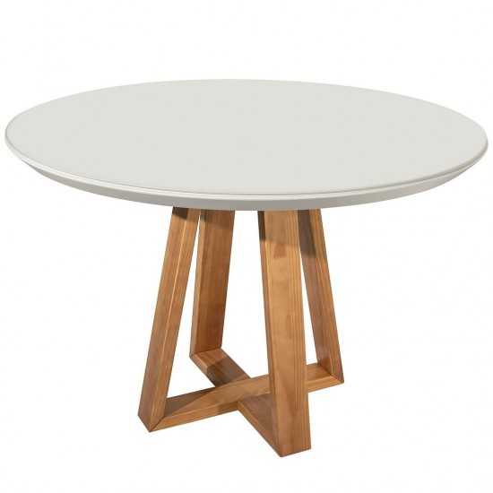 Duffy 45.27 Round Dining Table in Off White