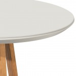 Duffy 45.27 Round Dining Table in Off White