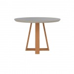 Duffy 45.27 Round Dining Table in Off White