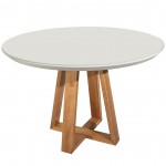 Duffy 45.27 Round Dining Table in Off White