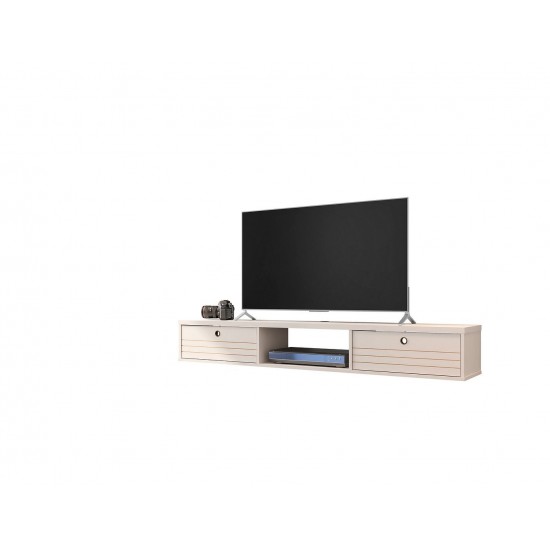 Liberty 62.99 Floating Entertainment Center in Off White