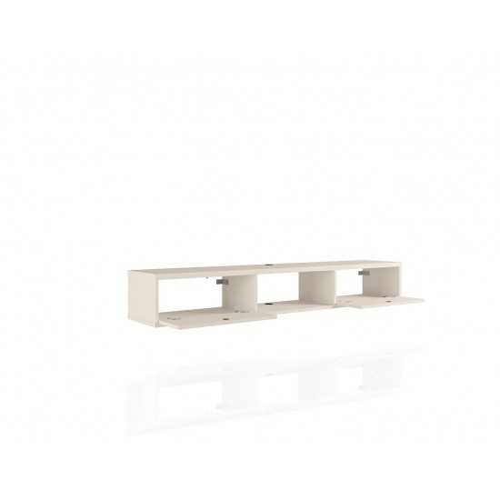 Liberty 62.99 Floating Entertainment Center in Off White