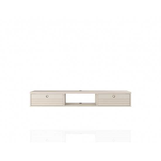 Liberty 62.99 Floating Entertainment Center in Off White