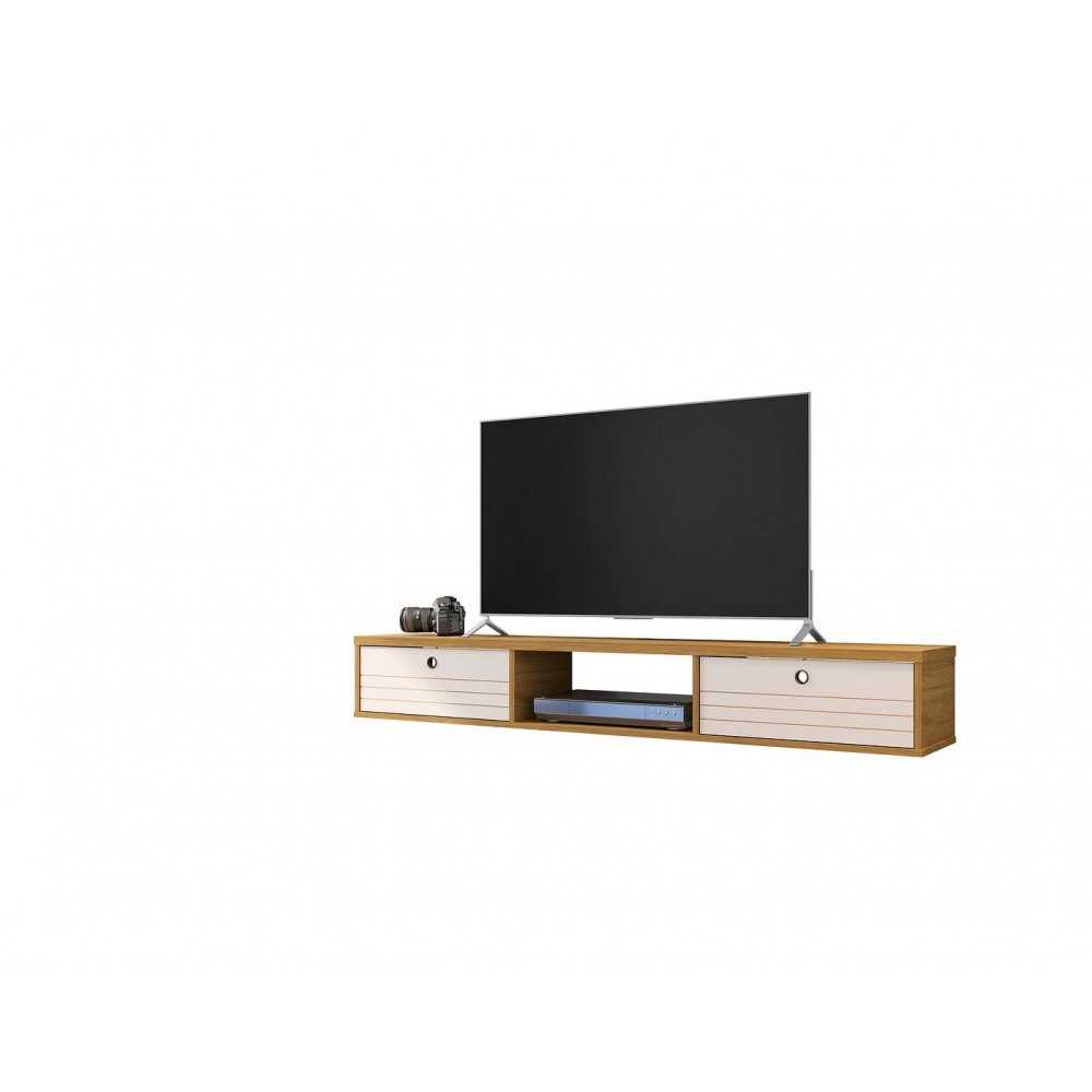 Liberty 62.99 Floating Entertainment Center in Cinnamon and Off White