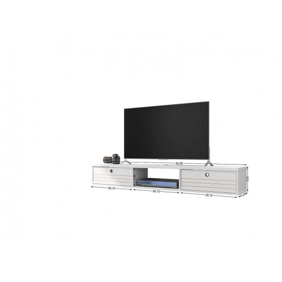 Liberty 62.99 Floating Entertainment Center in White