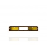 Liberty 62.99 Floating Entertainment Center in Rustic Brown and Yellow