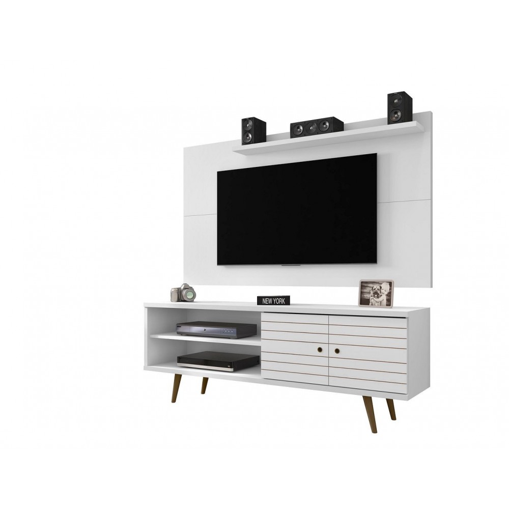 Liberty 62.99 TV Stand and Panel in White