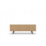 Liberty 62.99 TV Stand and Panel in Rustic Brown and White