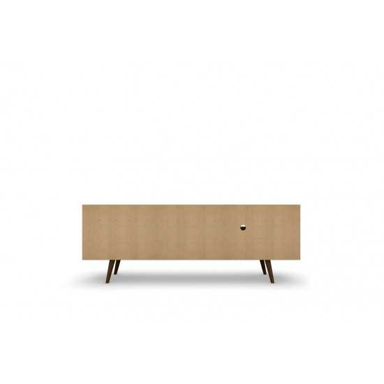 Liberty 62.99 TV Stand and Panel in Rustic Brown and White