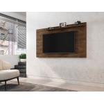 Liberty 62.99 TV Stand and Panel in Rustic Brown and Aqua Blue