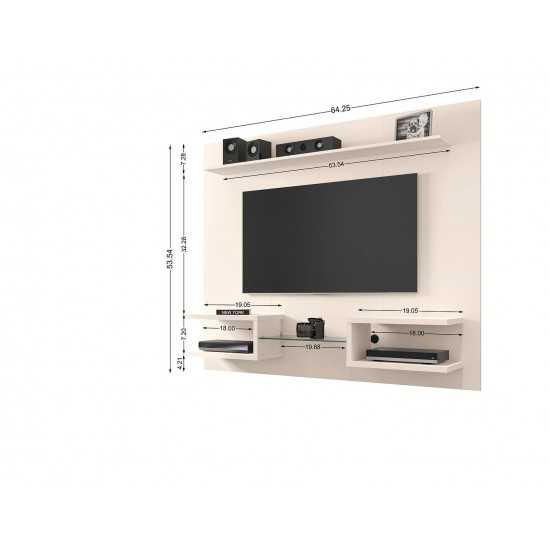 Plaza 64.25 Floating Entertainment Center in Off White