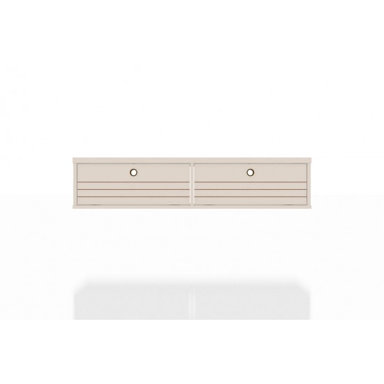 Liberty 42.28 Floating Office Desk in Off White