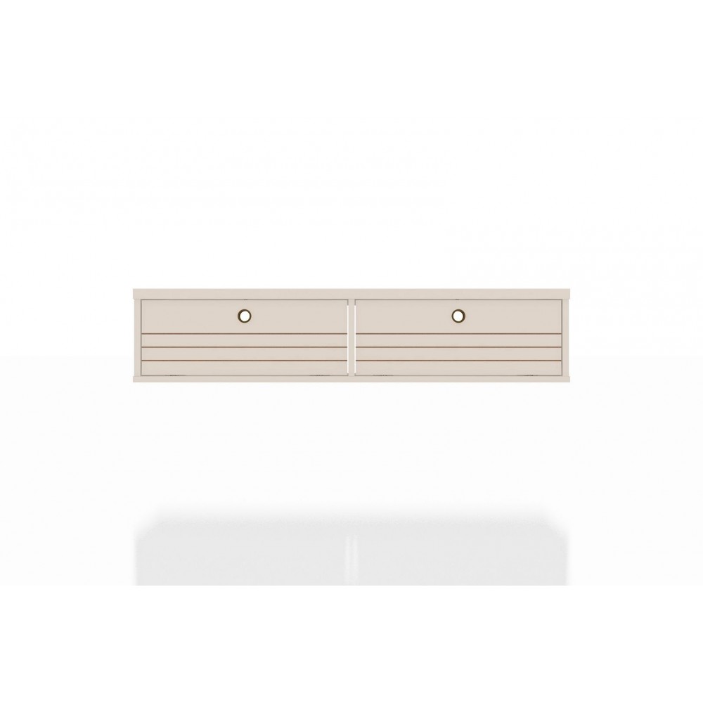 Liberty 42.28 Floating Office Desk in Off White