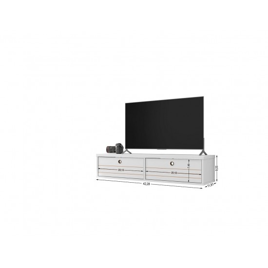 Liberty 42.28 Floating Office Desk in White