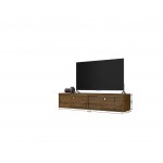 Liberty 42.28 Floating Office Desk in Rustic Brown