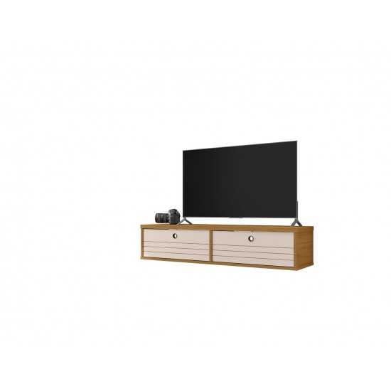 Liberty 42.28 Floating Entertainment Center in Cinnamon and Off White