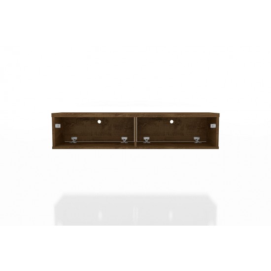 Liberty 42.28 Floating Entertainment Center in Rustic Brown