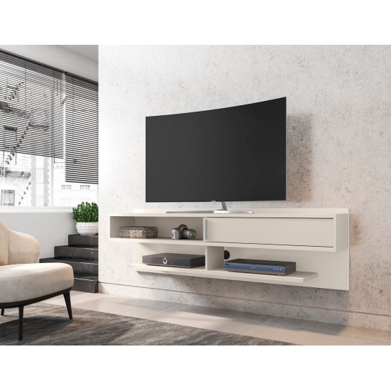 Astor 70.86 Floating Entertainment Center in Off White