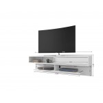 Astor 70.86 Floating Entertainment Center in White