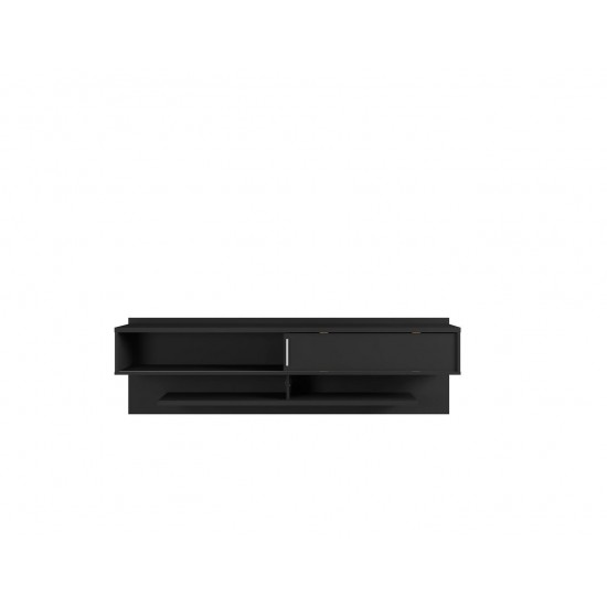 Astor 70.86 Floating Entertainment Center in Black