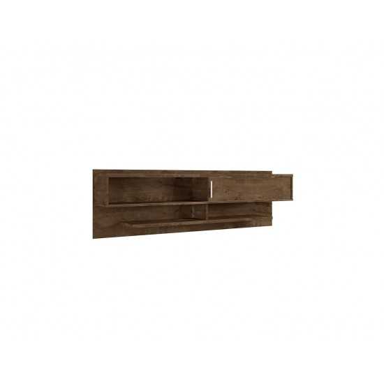 Astor 70.86 Floating Entertainment Center in Rustic Brown