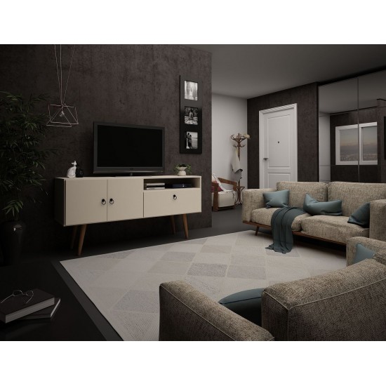 Tribeca 53.94 TV Stand in Off White