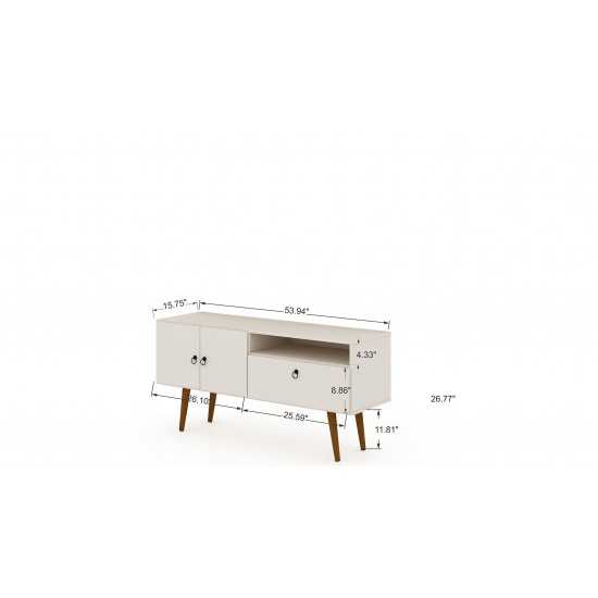 Tribeca 53.94 TV Stand in Off White