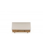 Tribeca 35.43 TV Stand in Off White and Nature