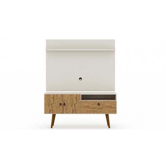 Tribeca 53.94 TV Stand and Panel in Off White and Nature