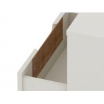 Rockefeller 1.0 Nightstand in Off White and Nature