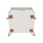 Rockefeller 1.0 Nightstand in Off White and Nature
