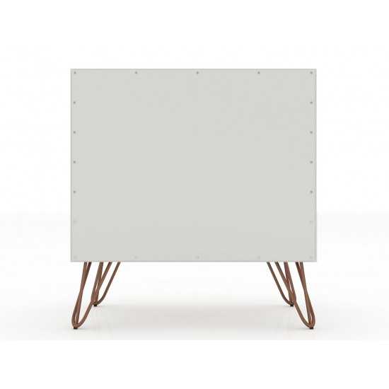 Rockefeller 1.0 Nightstand in Off White and Nature