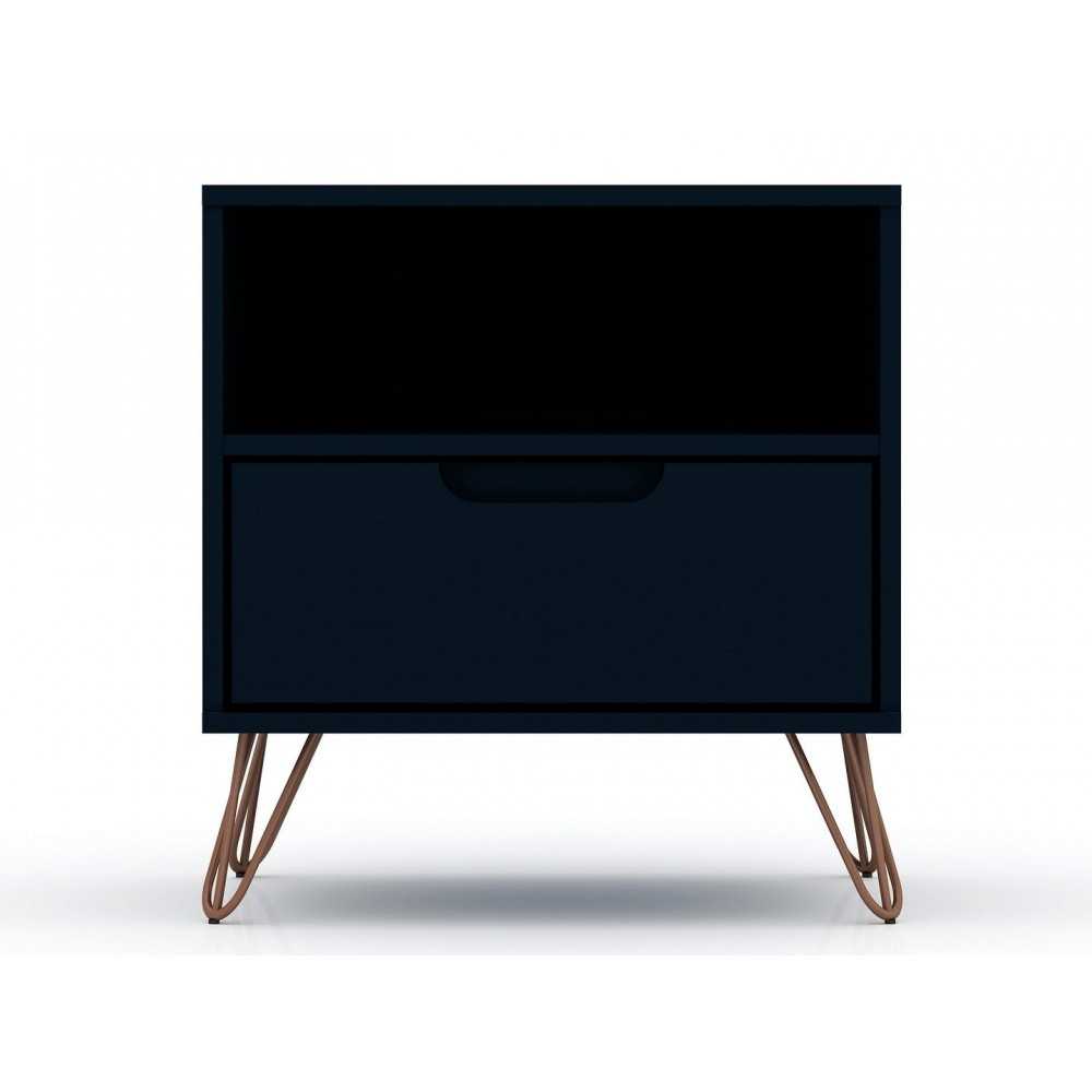 Rockefeller 1.0 Nightstand in Tatiana Midnight Blue