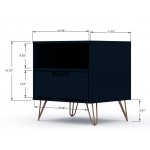 Rockefeller 1.0 Nightstand in Tatiana Midnight Blue