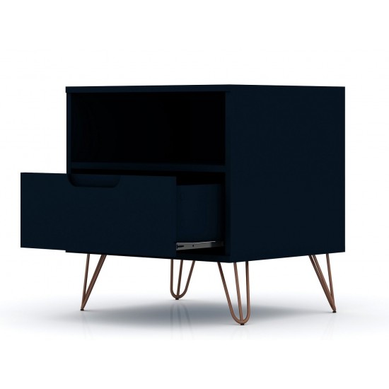 Rockefeller 1.0 Nightstand in Tatiana Midnight Blue