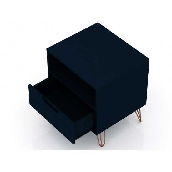 Rockefeller 1.0 Nightstand in Tatiana Midnight Blue