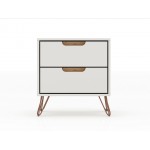 Rockefeller 2.0 Nightstand in Off White and Nature