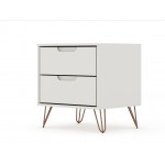 Rockefeller 2.0 Nightstand in Off White and Nature