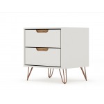 Rockefeller 2.0 Nightstand in Off White and Nature