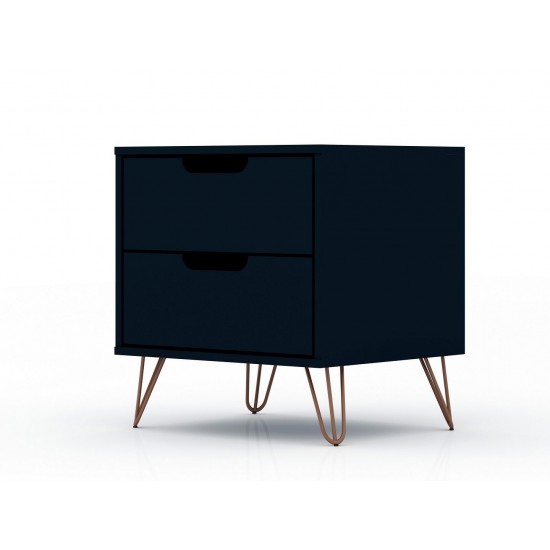 Rockefeller 2.0 Nightstand in Tatiana Midnight Blue