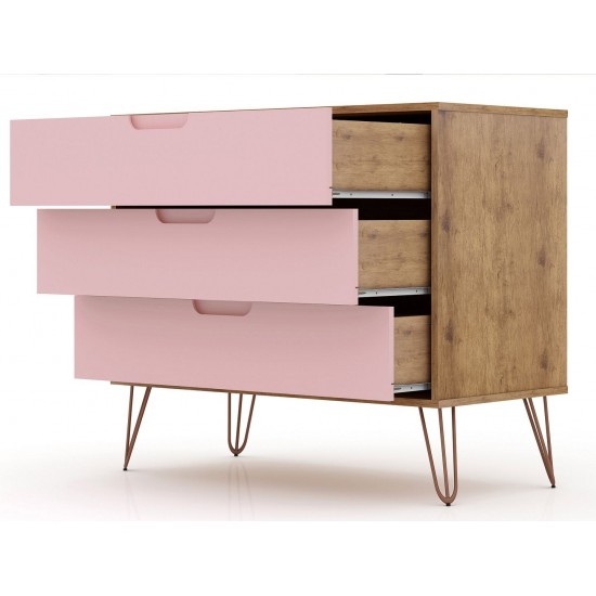 Rockefeller Dresser in Nature and Rose Pink