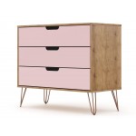 Rockefeller Dresser in Nature and Rose Pink