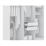 Gramercy Wardrobe Armoire Closet in White