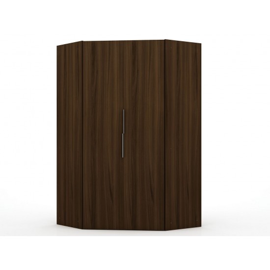 Mulberry 2.0 Corner Wardrobe Closet in Brown