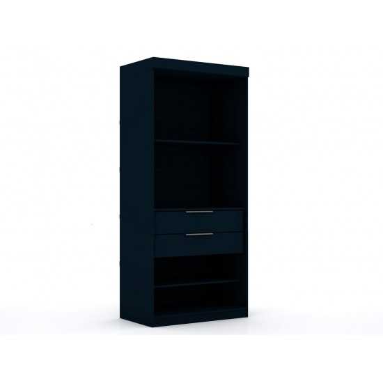 Mulberry 2.0 Sectional Wardrobe Closet in Tatiana Midnight Blue