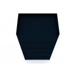 Mulberry 2.0 Sectional Wardrobe Closet in Tatiana Midnight Blue