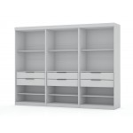 Mulberry Open 3 Sectional Closet - Set of 3 in White